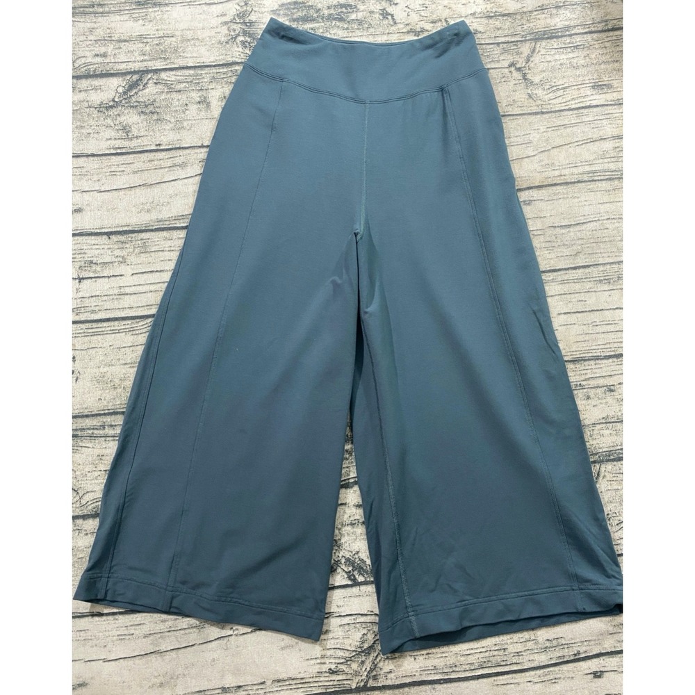 Lululemon 4 (msrd) Blissed Out Culottes Gaucho Pants‎ 21" Wide Leg Cropped Sea